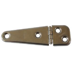 RAISED BACKFLAP HINGE - STAINLESS STEEL 103 x32mm (click for enlarged image)